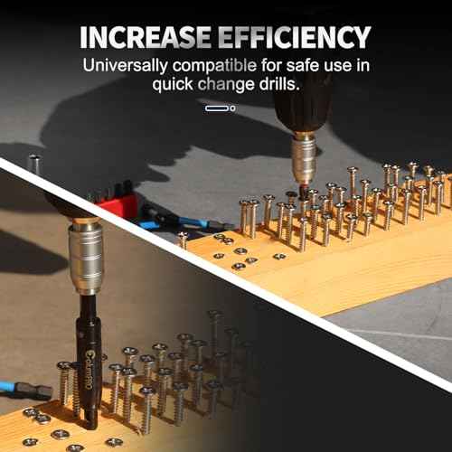 Quick Change Bit Holder for 1/4¡± Hex Drive, Screwdriver Extension Drill Bit Holder, S2 Shank, 2-3/8 inch long