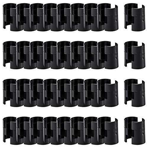 ANPHSIN 72 Pcs Wire Metal Shelving Clips for 1" Posts - Replacement Shelf Clips Set