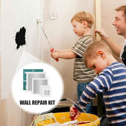 8pcs Drywall Patches, 3 Sizes Self Adhesive Wall Hole Repair Patches Dry Wall Patch Repair Kit Screen Patch Repair Kit for Broken Walls Repairing or Ceiling Filler