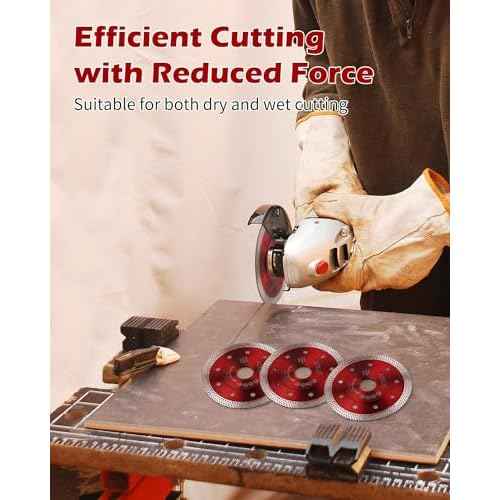 4.5" Diamond Blade for Angle Grinder, 2pcs Tile Cutting Blade for Angle Grinder Tile, Super Thin Tile Saw Blades for Cutting Porcelain Ceramic Tile Granite Marbles