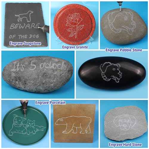 10 Pcs Carbide Burr Set 1/8" Shank Compatible with Dremel Bits Rotary Tools Attachment Kit Rasp Drill File Accessories Metal Wood Stone Steel Grinding Carving Cutting Polishing Engraving