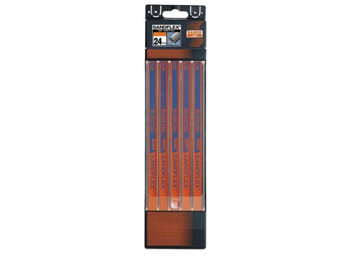 Bahco 12-Inch 3906-300-24-5P Sand Flex Bi Metal Hand Hacksaw Blade, 5-Pack