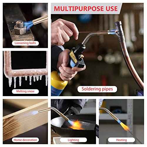 Propane Torch, Soldering Torch, Use Brazing, Cooking, Surface Heating Treatment (Hand Torch Head)