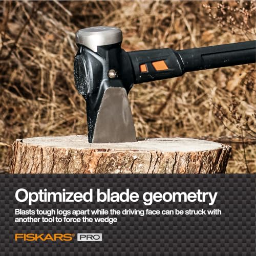 Fiskars Pro IsoCore 8 lb Splitting Maul - 36-Inch Wood Splitter Axe