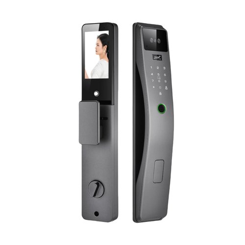 iuscacey Tuya Smart Lock with Palm Vein & 3D Face Recognition, 12-in-1 Keyless Entry Door Lock, WiFi, Video Intercom, Fingerprint, Card, Password