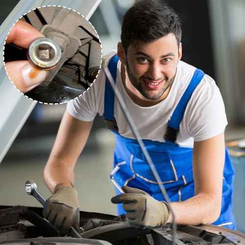 5pcs Square Head Wrench Set, L Shaped Square Key Screwdriver Kit, Chromium Vanadium Steel Square Head Allen Wrench for Pocket Hole Screws- 3mm 4mm 5mm 6mm 7mm