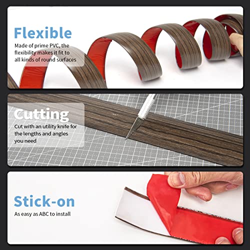 Art3d 4 ft Brown Floor Transition Strip - Laminate Floor Divider