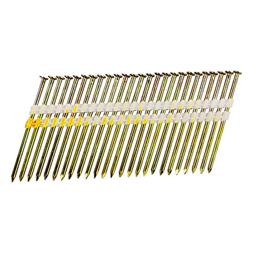 BHTOP 3 Inch Framing Nails 21 Degree EG Plastic Collated Nails 500 Count - For Framing Nailer