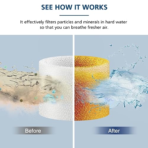 Beckacher 30-Pack Levoit Humidifier Filters for Classic160 Dual150 LV600S (Top Fill) Sponge Replacement
