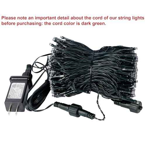 Home Lighting 66ft Christmas Decorative Mini Lights, 200 LED Green Wire Fairy Starry String Lights Plug in, 8 Lighting Modes, for Indoor Outdoor Xmas Tree Wedding Party Decoration (Warm White)