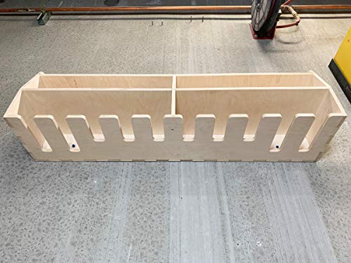 Cordless Drill Organizer Rack 10-Slot Birch Plywood Wall Mount Shelf