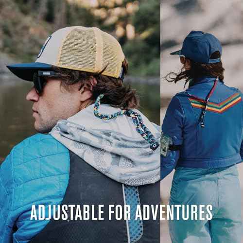 Chums Original Cotton Safety Eyewear Retaine-Unisex Keeper for Sunglasses-Adjustable Fit & Made in USA (Standard-End Size)