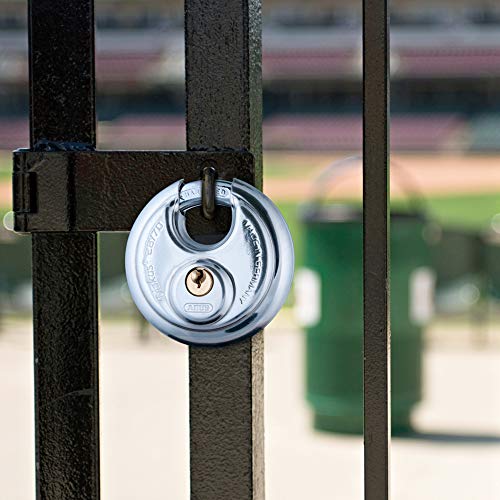 ABUS 28/60 Diskus Hardened Steel Storage Padlock with 2 Keys for Storage, Transport, and Home, 2.38in (60mm) Wide, Keyed Alike