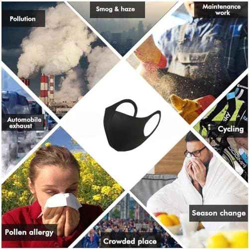 20 Pack Face Mask Unisex Washable and Reusable Comfortable Face Protection from Dust Pollen Pet Dander Fashionable Anti-Smog