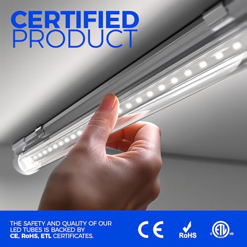 Barrina 2FT LED Shop Lights 20W 3000LM 5000K Daylight White, 2 Pack