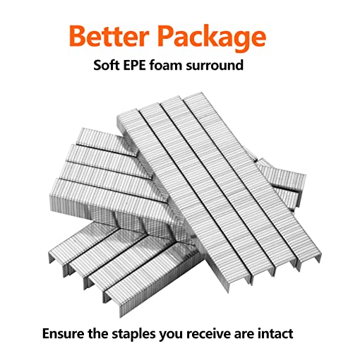 Heavy Duty Stainless Steel T50 Staples Pack 3 Sizes 1000-Count 5/16, 3/8, 1/2 inch