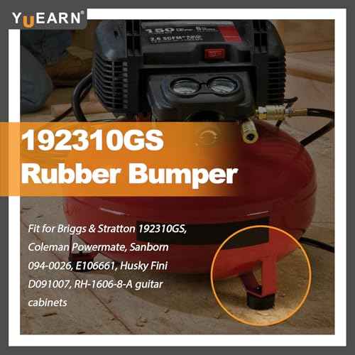 10PCS 192310GS Air Compressor Rubber Feet, Anti Vibration Isolator Mount for Coleman Powermate, Sanborn 094-0026, E106661, Generators & Pressure Washers