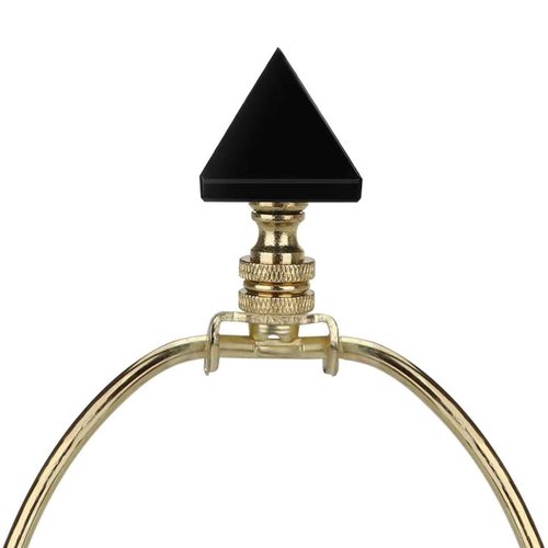 FeiYeup Brass Lamp Shade Finials Decorative Caps Knobs Glass Lamp Cresting Lighting Accessories for Table and Floor Lamps Lamp Finials