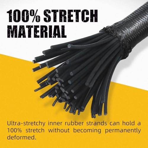 Radix Rope 1/4" x 100ft Marine Grade Heavy Duty Bungee Cord Roll Waterproof Elastic Shock Cord for Kayak, Camping, Outdoor Use
