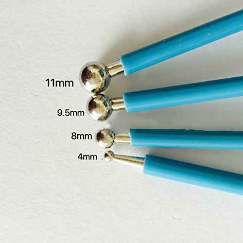 Concrete Countertop Caulking Tool, Metal Ball Tile Caulk Finishing Tool Used to Press The Tile Grout Coating for Bathroom Kitchen and The Rest of The Household