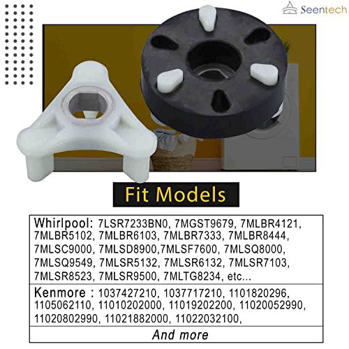 Seentech 285753A Metal Core Motor Coupling Kit for Whirlpool & Kenmore Washers - Replaces AP3963893/PS1485646 (Coupler Kit)