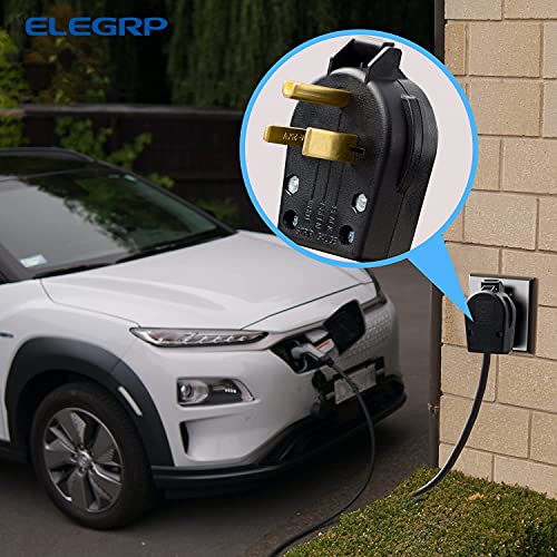ELEGRP Heavy Duty NEMA 6-30P & 6-50P Angle Power Plug 30/50 Amp 250V, UL Listed
