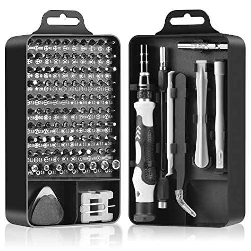 Precision Screwdriver Set, Professional Grade 115 in 1 Magnetic Repair Tool Kit for Electronics, Computer, iPhone, Laptop, Game Console, Watch, Eyeglasses, Modding, and DIY Projects