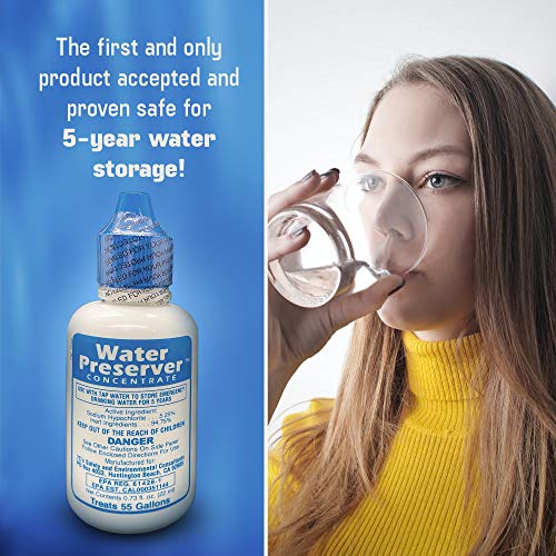 SurvivalKitsOnline 55 Gallon Water Preserver Concentrate - 5 Year Emergency Water Storage Additive