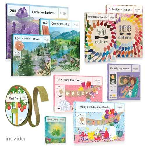 Hook & Loop Plant Ties: 32 ft Self-Adhesive, Extra-Strong Garden Tape for Weatherproof Plant Support ? Reusable ? Support for Climbing Plants ? Indoor and Outdoor Gardening by Inovida