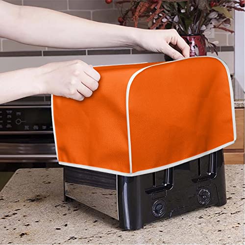 Orange Toaster Dust Cover, 4-Slice, Washable Polyester - JOAIFO M