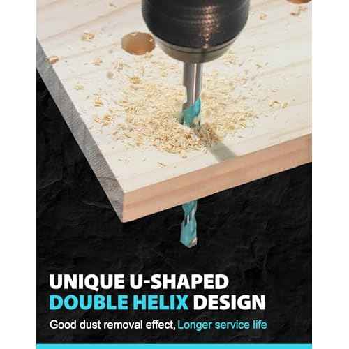 EZARC Masonry Drill Bit Set, Concrete Drill Bit Set with Hex Shank for Brick/Cement/Tile/Block/Plastic/Glass/Wood/Metal, Carbide Drill Bit Tip 5/32"-3/8", 5PCS