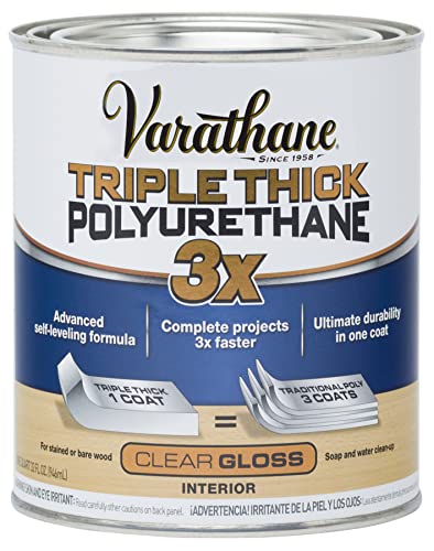 Varathane Triple Thick Gloss Polyurethane Wood Finish - 1 Quart