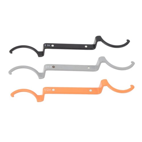3pcs Locknut Wrench Kit, Conduit Locknut Wrench Set, Lockout Wrench Kit, Alloy Steel Wrenches (1/2, 3/4, and 1) for Tightening and Loosening Locknuts, Ideal for Electricians