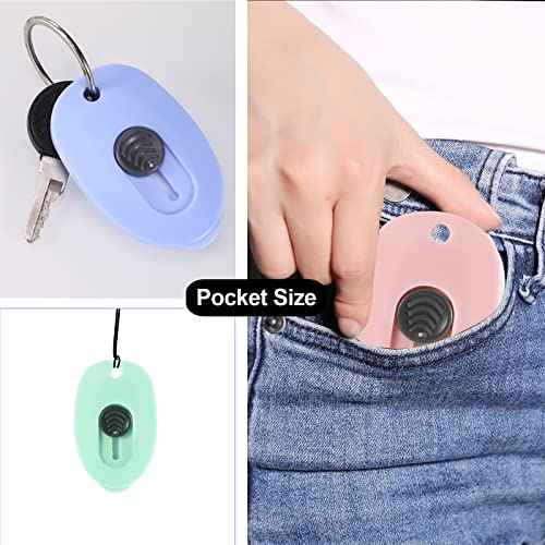 Mini Ceramic Box Cutter, 6pcs Package And Box Opener, Retractable Safety Cutters, Small Utility Knife Ceramic Blades with Keychain Hole