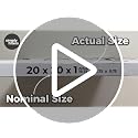 Simply 20x20x1 Air Filter MERV 8, 6-Pack, Furnace HVAC Filter, Actual Size 19.75"x19.75"x0.75"