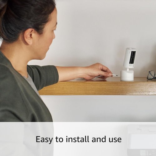 Ring Pan-Tilt Indoor Cam | See all around with 360° pan coverage, HD video, plus Two-Way Talk (2024 release) | Charcoal