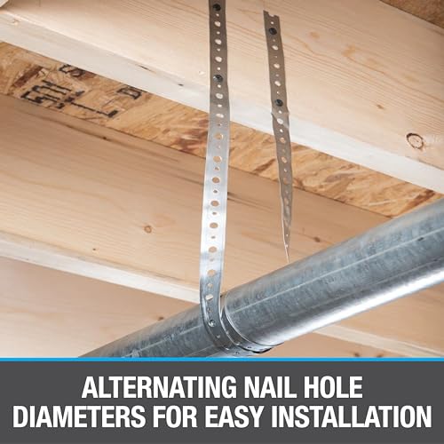Oatey Galvanized Steel Hanger Strap 3/4-Inch x 10 Feet for Pipe Support