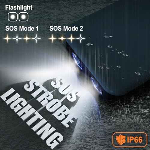 Portable Camping Lights 15000mAh Camping Lantern Rechargeable,3000LM Tent Light & Magnetic Base with 6 Modes,IP66 Waterproof Emergency Light Up to 200 Hours for Outdoor, Workplace, Emergency and Home