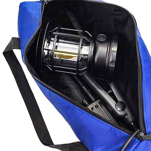 2 pcs Zipper utility waterproof canvas tool organizer bag screws nails bolts pouch nuts heavy duty Multipurpose storage bags Blue+Black