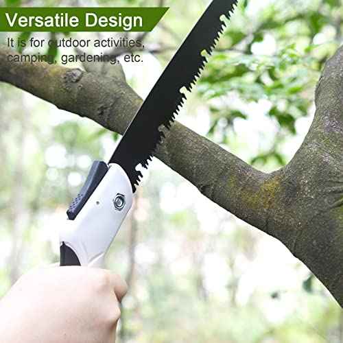 Hand Saw for Tree, 12 inch Folding Saw,Pruning Saws with High-Manganese Steel Teeth for Smooth and Precise Cuts. Handsaws for Camping, Gardening, Carpentry Camping Saw Portable.