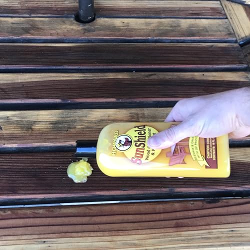 Howard SunShield Beeswax Outdoor Furniture Polish 16 Fl Oz - UV Protectant and Wood Restorer