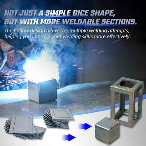 40 PCS Welding Coupons, Welding Practice Kit, Made Of 11 Gauge Premium Mild Steel, With Welding Magnet Suitable For Beginners, Welding Plate Kit For MIG, TIG Stick, Arc, Gas And Brazing