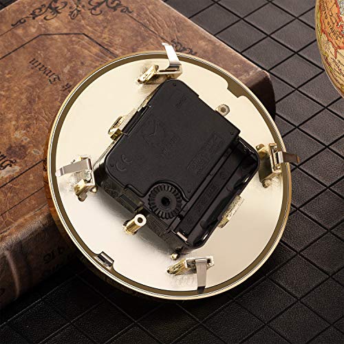 4.3 Inch Quartz Clock Insert with Gold Trim and Roman Numerals - DIY Clock Part