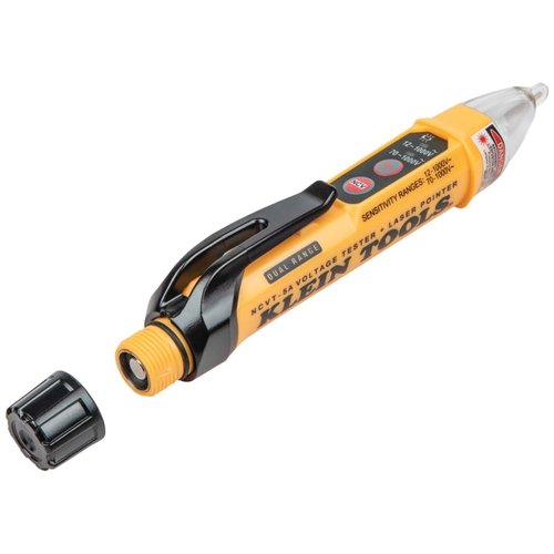 Klein Tools NCVT-5A Voltage Tester, Non-Contact Dual Range Voltage Tester Pen with Integrated Laser Pointer and Visual and Audible Alerts