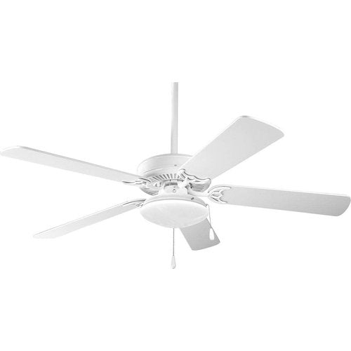 Progress Lighting AirPro Collection Universal Opal Glass Ceiling Fan Light Kit, P2602-30WB, 2-Light, White