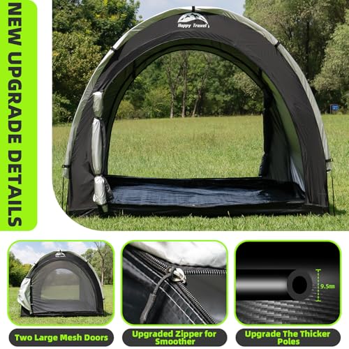 8x7x5.6ft Waterproof Bike Storage Tent Shed for 2-8 Bikes - Outdoor Portable Garage