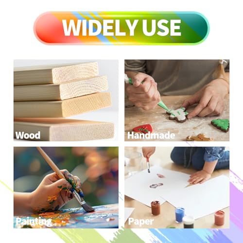 15pcs Glue Spreaders and Smear Sticks, Glue Brush Colored,Plastic Glue Smear Sticks Applicator,DIY Art Leather Craft Tool, Easy Clean Polypropylene Plastic