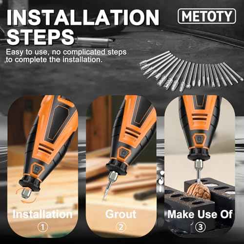 20-Piece Carbide Burr Bits Set - 1/8'' Shank for Dremel, Milwaukee | Metal, Wood, Stone Grinding & Carving | Rotary Tool Accessories