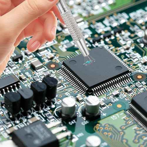 4PCS Piercing Ball Grabber Tool, Stainless Steel 4 Claw Pearl Grabber Jeweler Ball Screw Sprinkle Pen Tweezers with Shovel Head Spoon Decoration Tools for Small Parts Pickup(Black Silver)