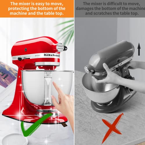 KIDOT Sliding Mat for KitchenAid 5-8 Qt Bowl-Lift Stand Mixer, 14.57 x 10 Black